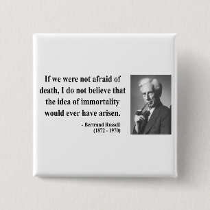 Bertrand Russell Quote 1b 2 Inch Square Button