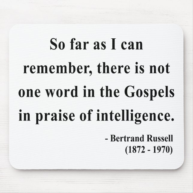 Bertrand Russell Quote 2a Mouse Pad (Front)