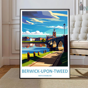 Berwick-Upon-Tweed Travel Print Wall Art Berwick-U