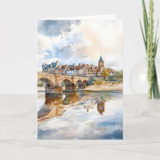 Berwick watercolor poster Wall Art Berwick Wall Card