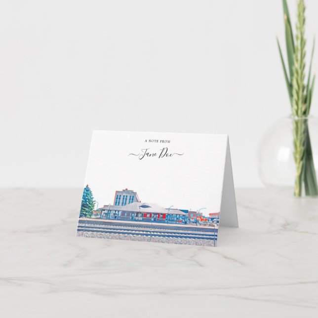 Berwyn Illinois Personalized Note Card (Front)