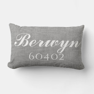 Berwyn, Illinois Zip Code Lumbar Pillow