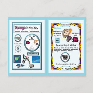 Berwyn Wizard - Beryllium Element Postcard