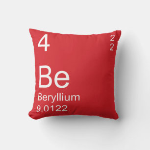 Beryllium Throw Pillow