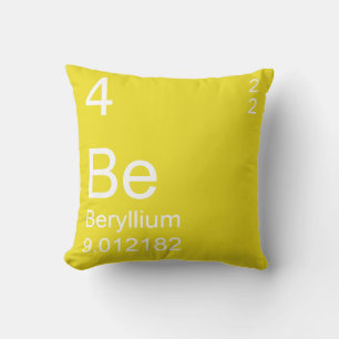 Beryllium Throw Pillow