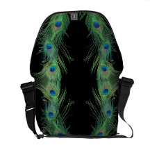 Plumes vertes avec le noir