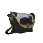 Sac de pousse-pousse d'art de chat noir fabriqué