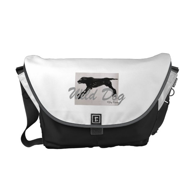 Besace Sac messenger à chien sauvage (Devant)