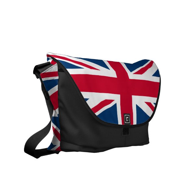 Besace Sac messenger BRITANNIQUE à Union Jack de drapeau (Devant gauche)