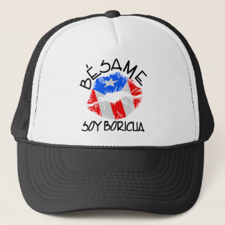 Besame Soy Boricua Kiss Me I'm Puerto Rican Trucker Hat