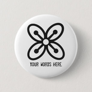 BESE SAKA Symbol of Affluence, Power, Abundance 2 Inch Round Button