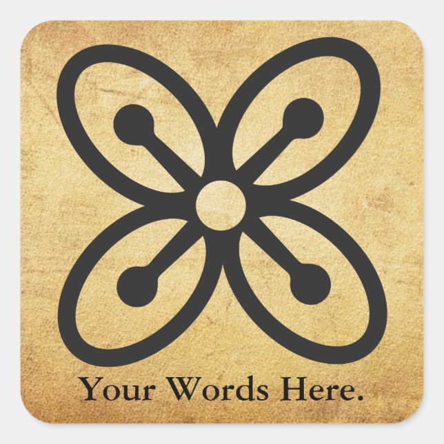 BESE SAKA | Symbol of Affluence, Power, Abundance Square Sticker (Front)