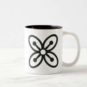 BESE SAKA Symbol of Affluence, Power, Abundance Two-Tone Coffee Mug