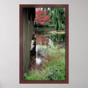 Beside a Covered Bridge Poster