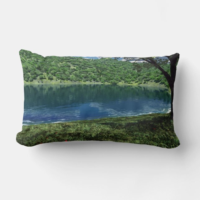 Beside Deep Waters Pillow (Front)