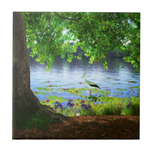 Beside the Still Water Decorative Tile / Trivet