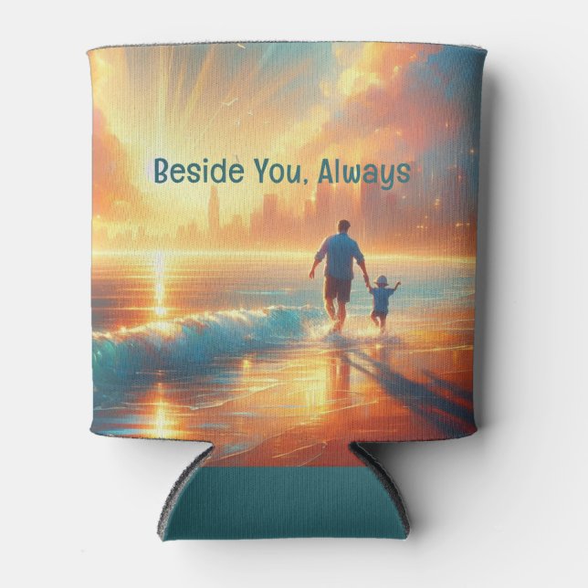 Beside You Always - Personalized Family Can Cooler (Front)