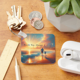 Beside You Always - Personalized Keepsake Keychain