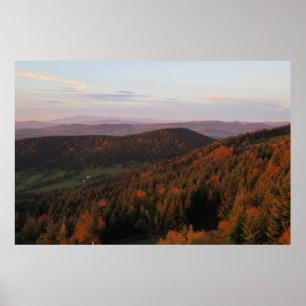 Beskid Wyspowy autumn Poster