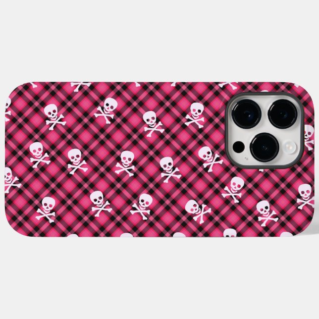 BeSkulled Plaid Case-Mate iPhone Case (Back (Horizontal))