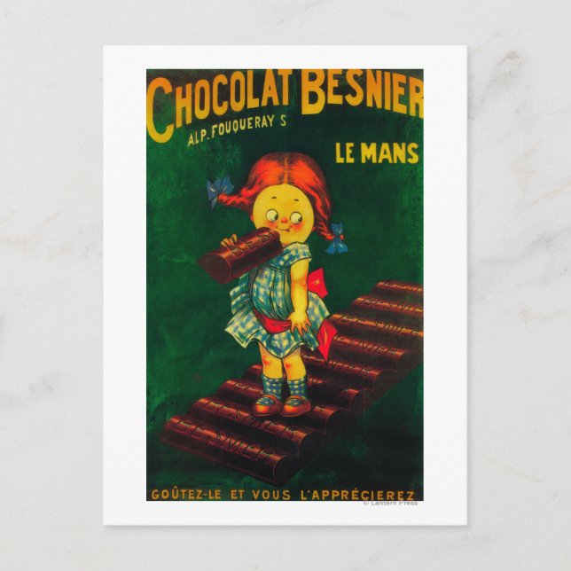 Besnier Chocolate Promotional Poster Postcard (Front)
