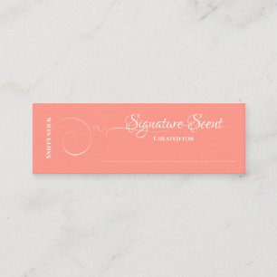Bespoke fragrance personal scent sniff note mix mini business card