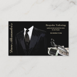bespoke tailoring business card