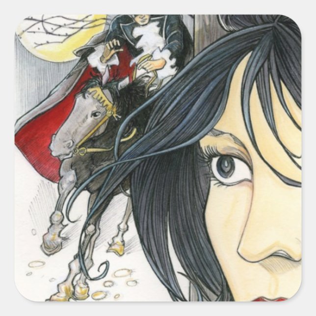 Bess -Highwayman Square Sticker (Front)
