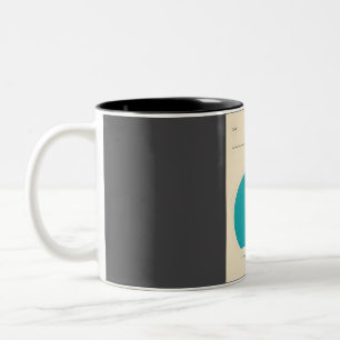 Bessie Lake Erie Vintage Cryptid Poster  Two-Tone Coffee Mug