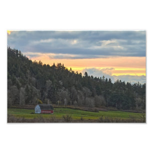 Bessner Barn Guemes Island  Photo Print