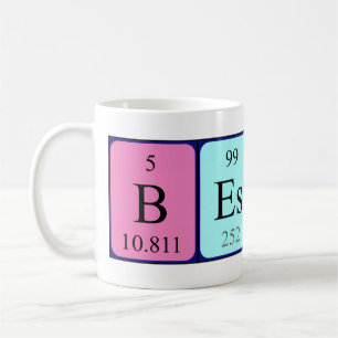 Bessy périodique nom de table mug