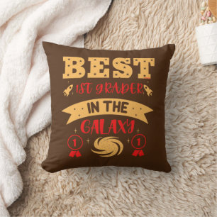 BEST 1ST GRADER IN THE GALAXY funny cute           Throw Pillow