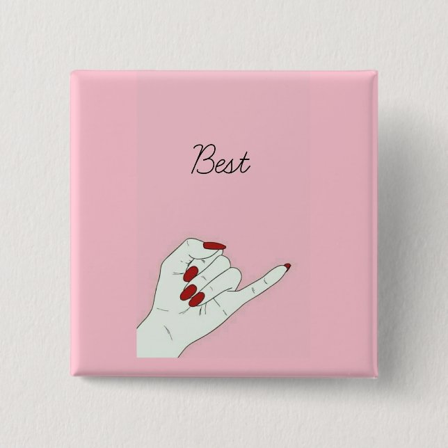 Best 2 Inch Square Button (Front)