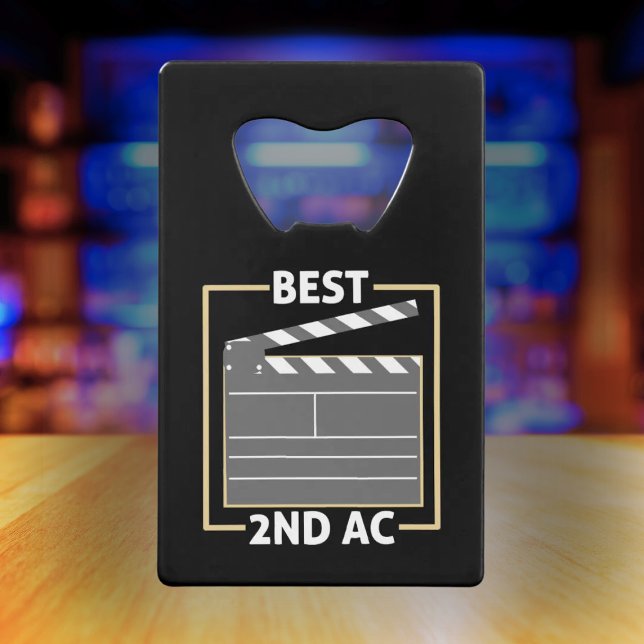 Best 2nd AC - Camera Team Gift Credit Card Bottle Opener (Creator Uploaded)