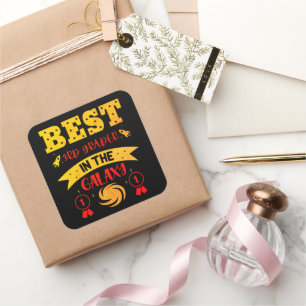 BEST 3RD GRADER IN THE GALAXY funny cute           Square Sticker