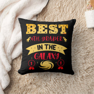 BEST 4TH GRADER IN THE GALAXY funny cute Throw Pillow