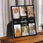 Best Abuela Ever - Grandchildren Photo Collage Plaque<br><div class="desc">Celebrate the "Best Abuela Ever" with this personalized Grandchildren Photo Collage Plaque. This heartfelt gift showcases a beautifully arranged collage of cherished photos capturing special moments, complemented by a loving message. Crafted from high-quality materials with an elegant finish, it's perfect for displaying at home as a cherished keepsake. Ideal for...</div>