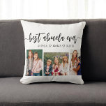 Best Abuela Ever - Grandchildren Photo Collage Throw Pillow<br><div class="desc">Celebrate your Abuela with the Best Abuela Ever Grandchildren Photo Collage Throw Pillow. This personalized keepsake features a beautifully arranged collage of cherished photos, capturing special moments with her grandchildren. Crafted from high-quality materials, it adds a stylish and sentimental touch to any space, perfect for displaying on a bed or...</div>