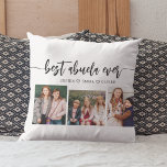 Best Abuela Ever - Grandchildren Photo Collage Throw Pillow<br><div class="desc">Celebrate your Abuela with the Best Abuela Ever Grandchildren Photo Collage Throw Pillow. This personalized keepsake features a beautifully arranged collage of cherished photos, capturing special moments with her grandchildren. Crafted from high-quality materials, it adds a stylish and sentimental touch to any space, perfect for displaying on a bed or...</div>