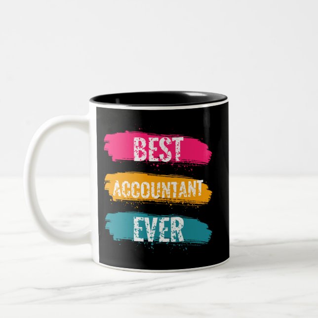 Best Accountant Ever Two-Tone Coffee Mug (Left)