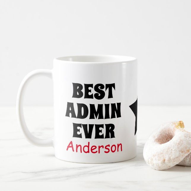 Best Admin Ever  Coffee Mug (With Donut)
