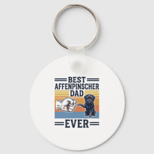 Best Affenpinscher Dad Ever Vintage Dog Shirt_1 Keychain