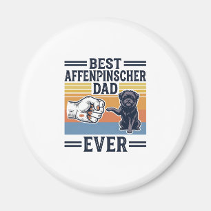 Best Affenpinscher Dad Ever Vintage Dog Shirt_1 Magnet