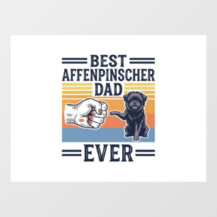 Best Affenpinscher Dad Ever Vintage Dog Shirt_1 Window Cling