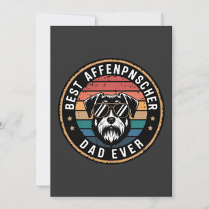 Best Affenpnscher Dad Ever Funny Dog Invitation