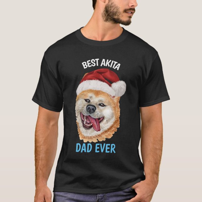 Best Akita Dad Ever T-Shirt (Front)
