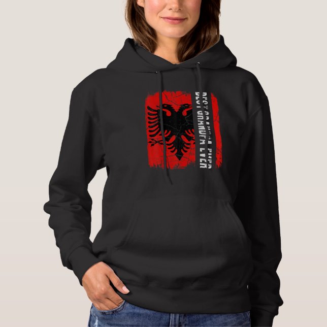 Best Albanian Grandpa Ever Albania Flag Father's D Hoodie (Front)