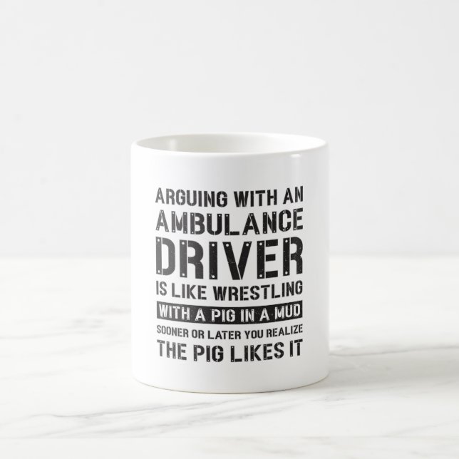 Best Ambulance Driver Paramedic Emergency Funny Coffee Mug (Center)