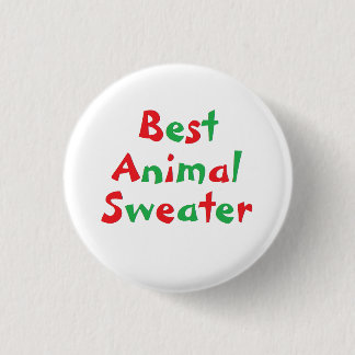 "Best Animal Sweater" Award Button