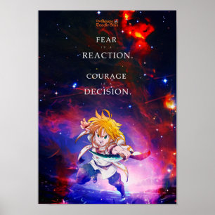 Best Anime Quotes About Courage Poster